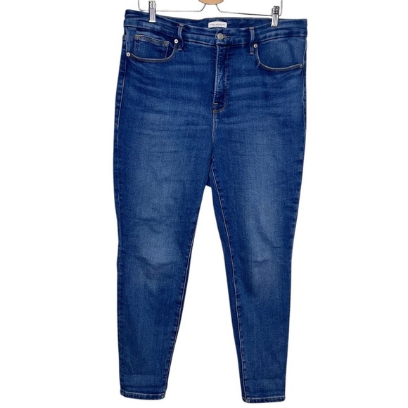 Good American Denim - Good American Jeans Good Legs High Rise Skinny sz 15 / 33 Indigo Blue 30" inseam